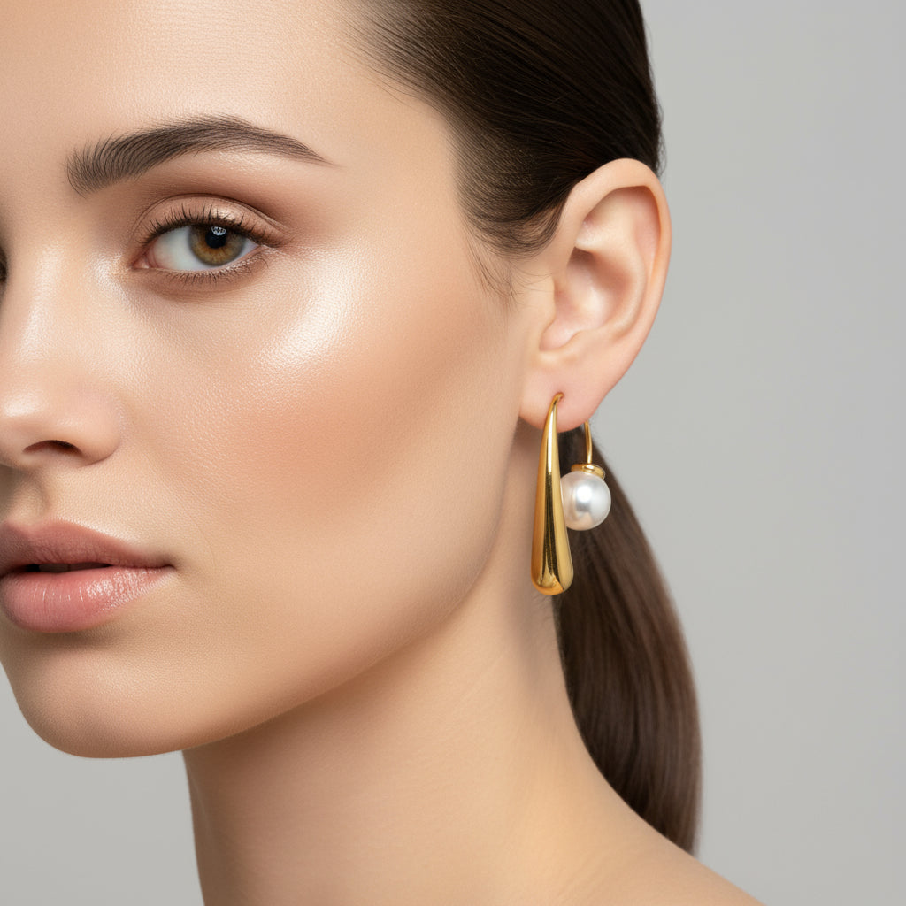 Modern Orbit Drop and Petal Gleam Cuff Set