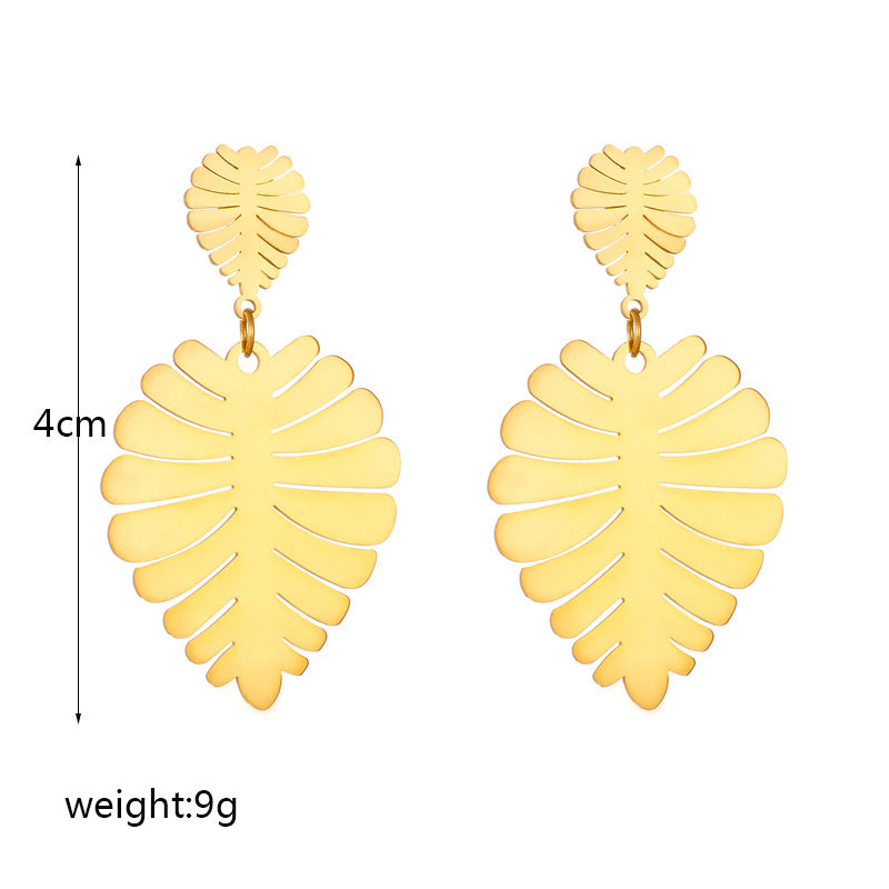 Tropical Luxe Leaves and Petal Gleam Cuff Set