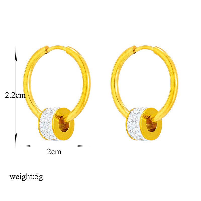 Minimal Hoops and Golden Orbit Bracelet set