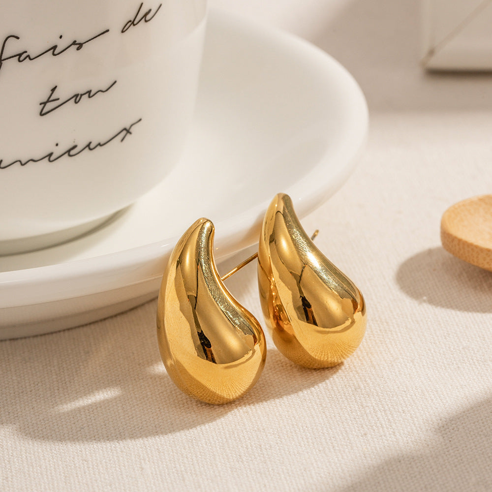 Lava Drop Earrings and Auric Curve Cuff Set