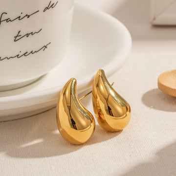 Lava Drop Earrings and Golden Orbit Dual Pendant set