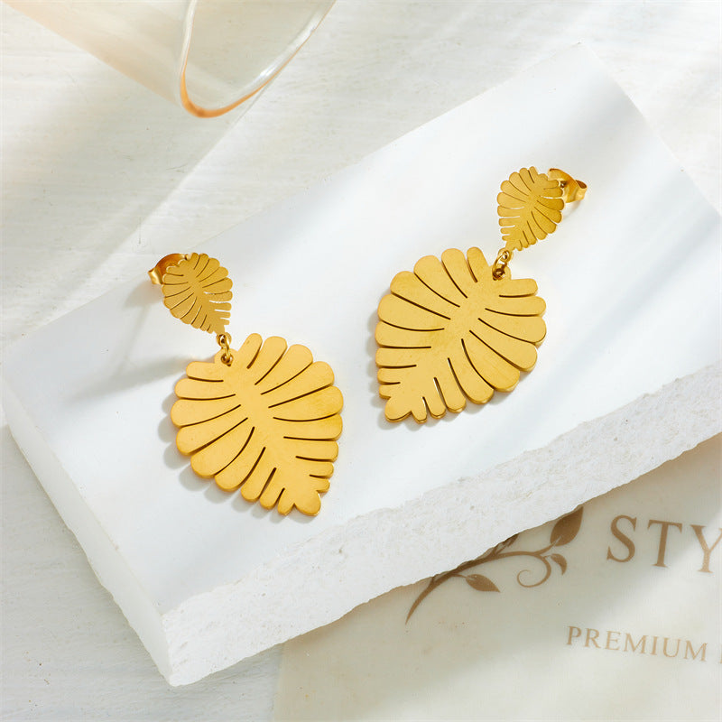 Tropical Luxe Leaves and Petal Gleam Cuff Set