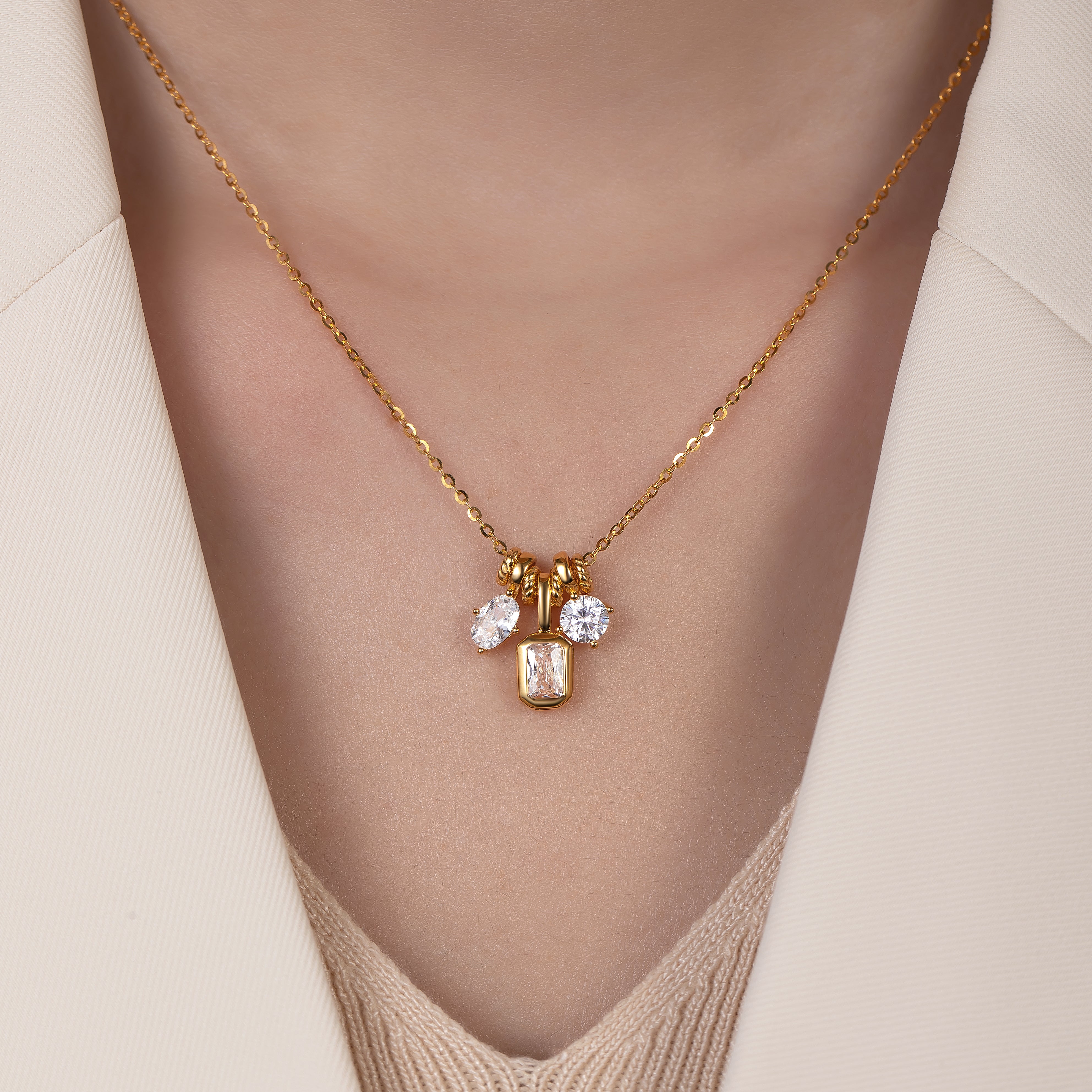 Trinity Sparkle  Necklace