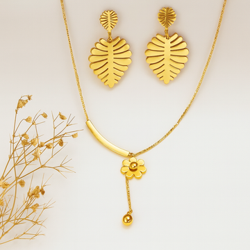 Tropical Luxe Earring and Solo Blossom Drop Pendant set