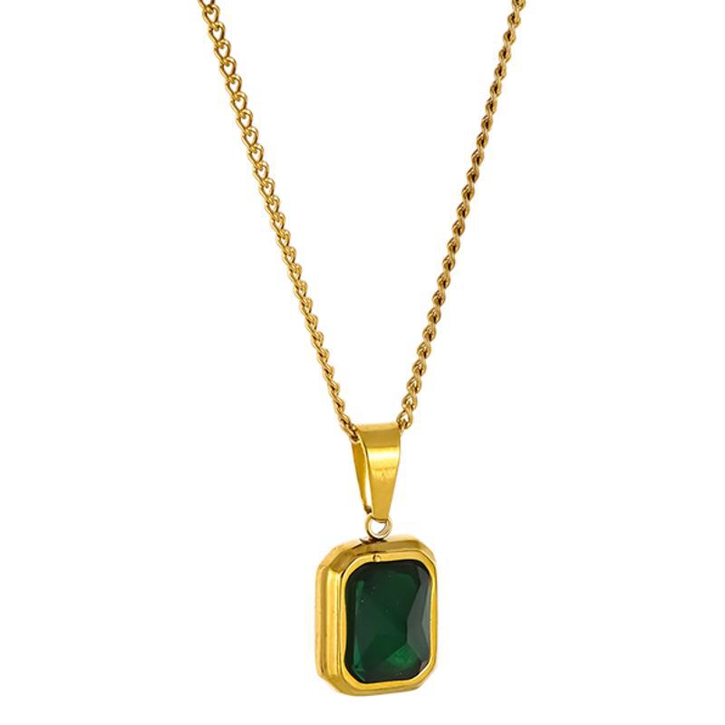Emerald Cut Statement Pendant