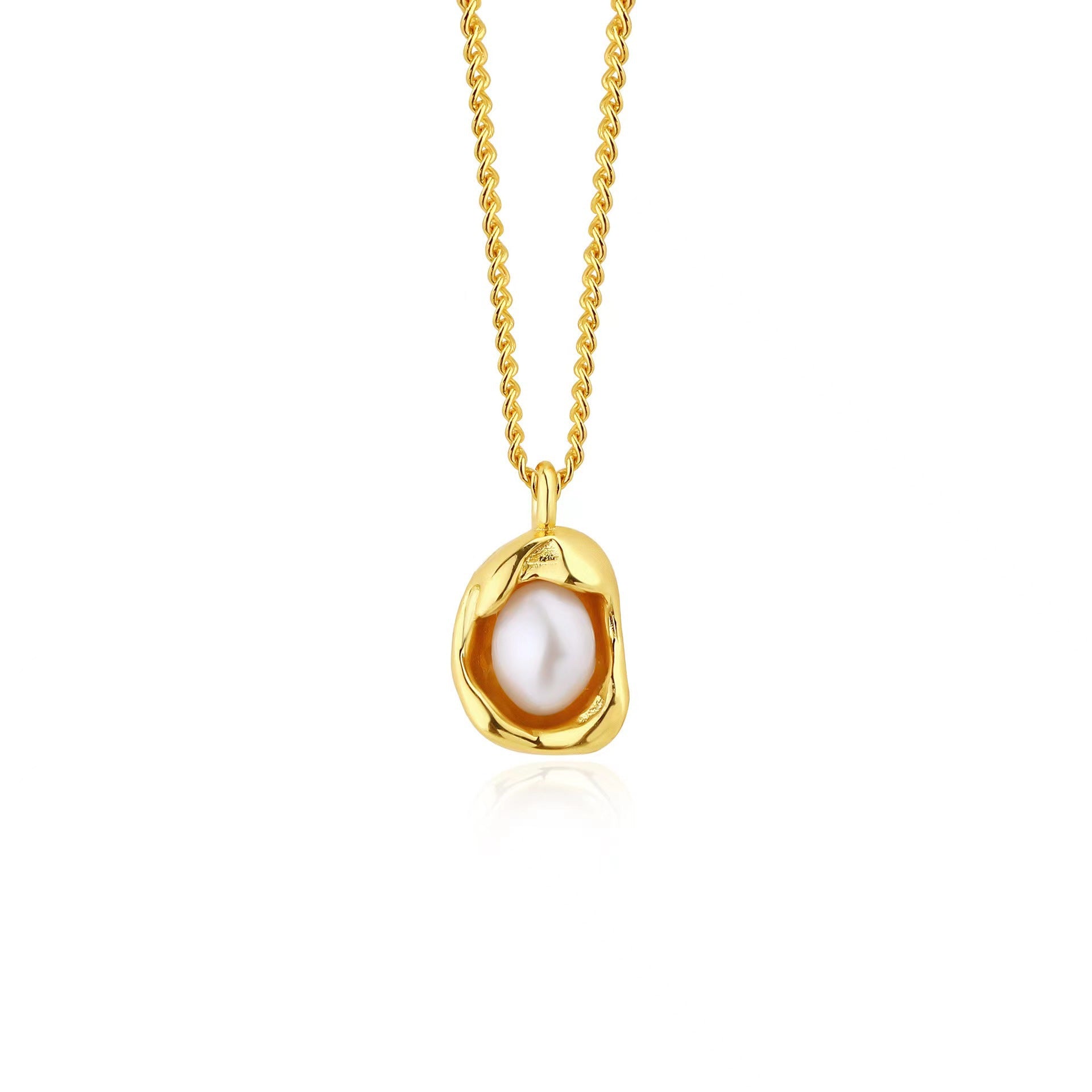 Classic Pearl Halo Pendant