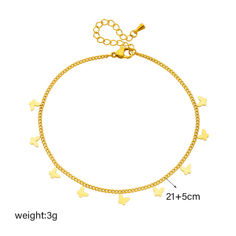 Golden Whisper chain Anklet