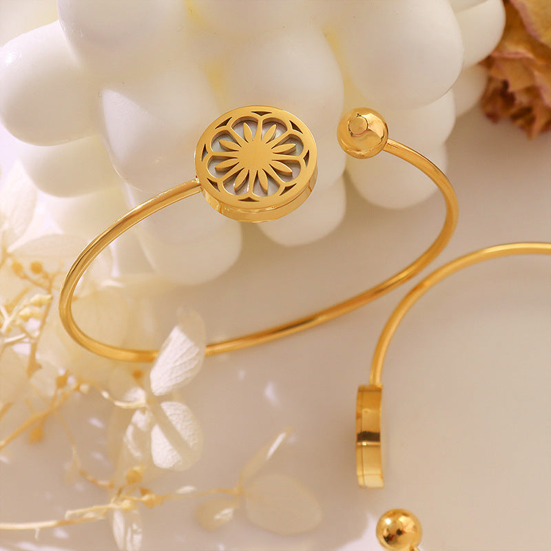 Golden Orbit Charm Bracelet