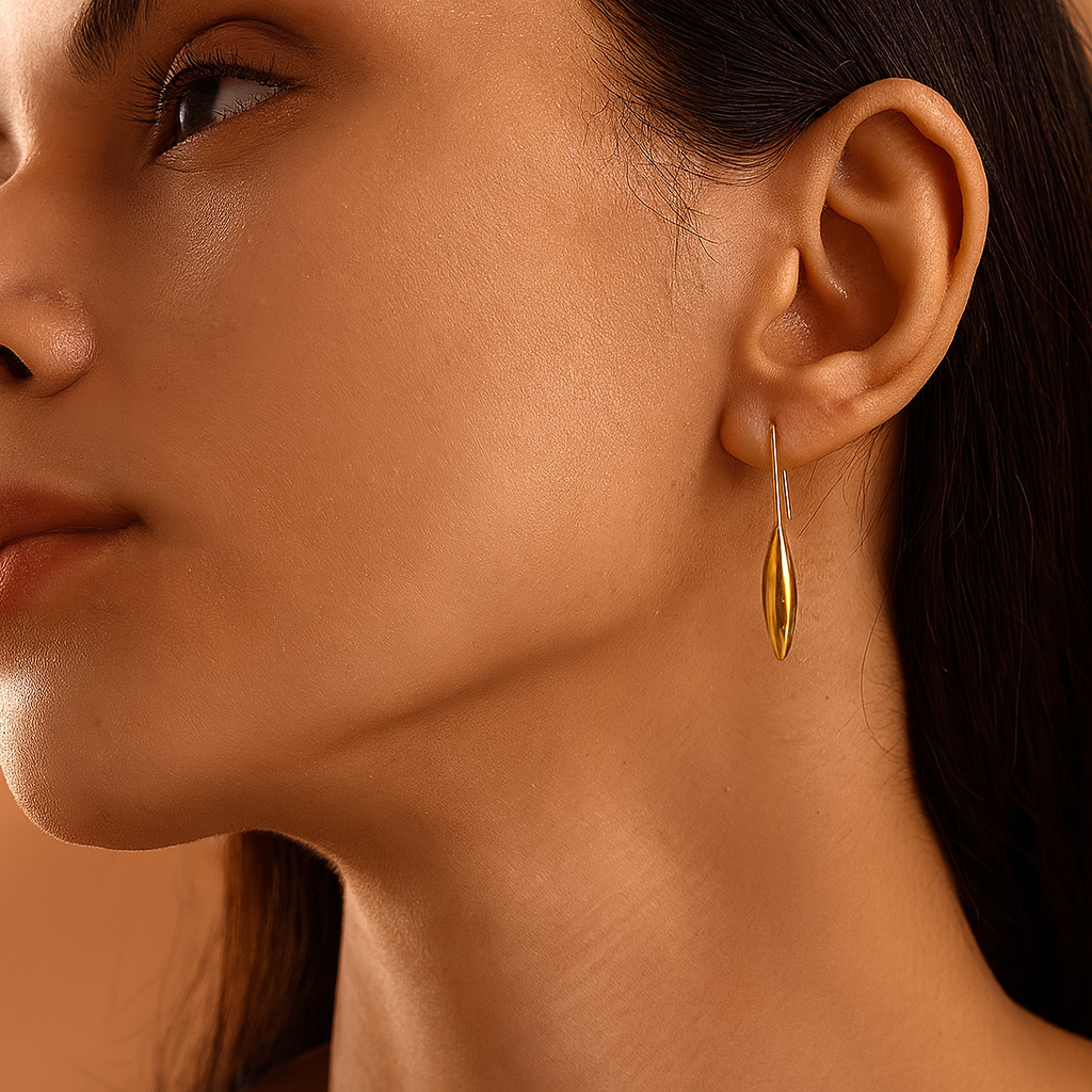 Willow Arc Earrings and Auric Curve Cuff set