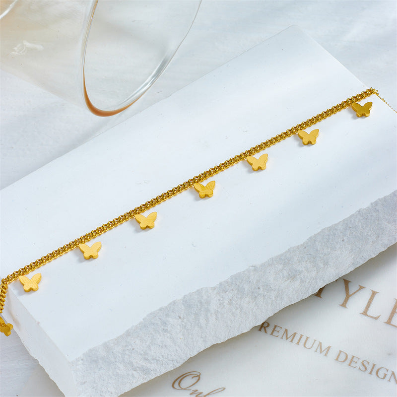 Golden Whisper chain Anklet
