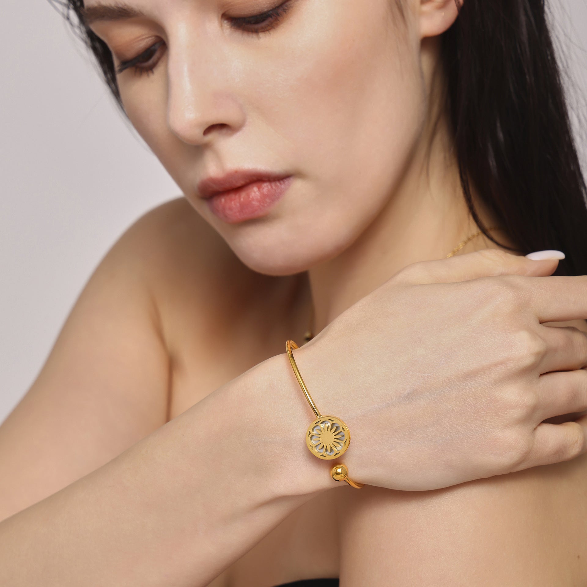 Golden Orbit Charm Bracelet