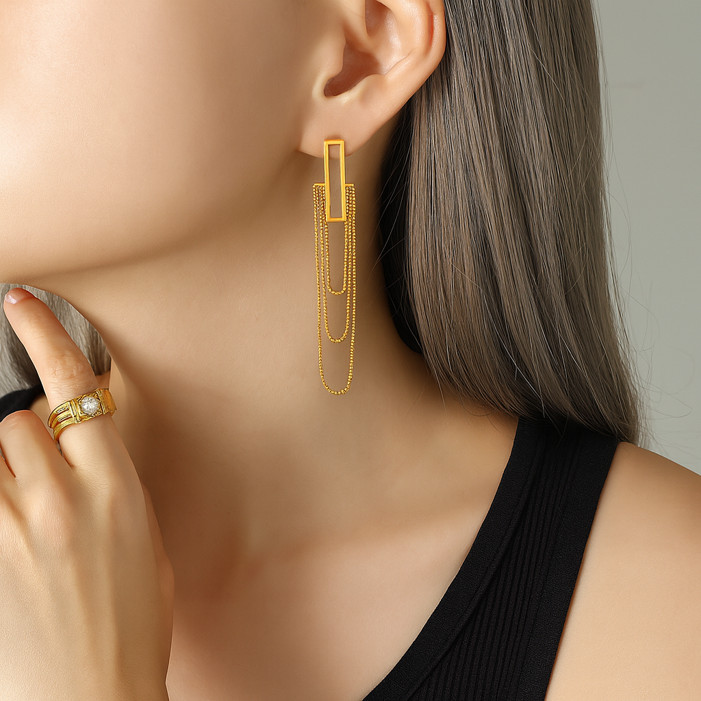 Linear Luxe Earrings
