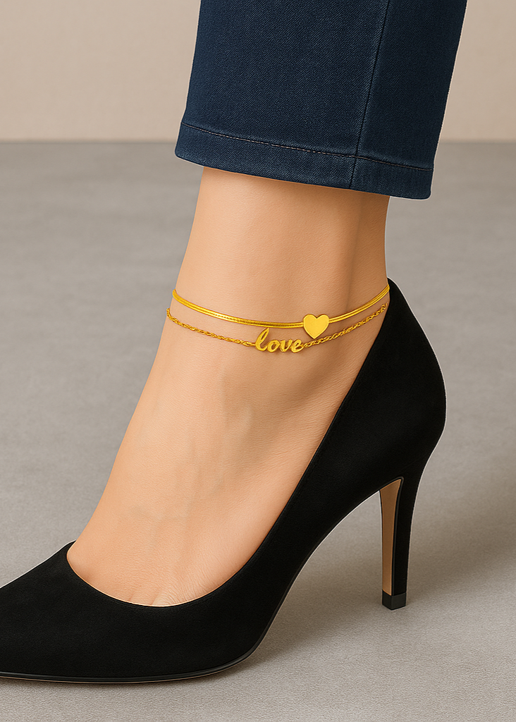 Eternal Love Charm Anklet