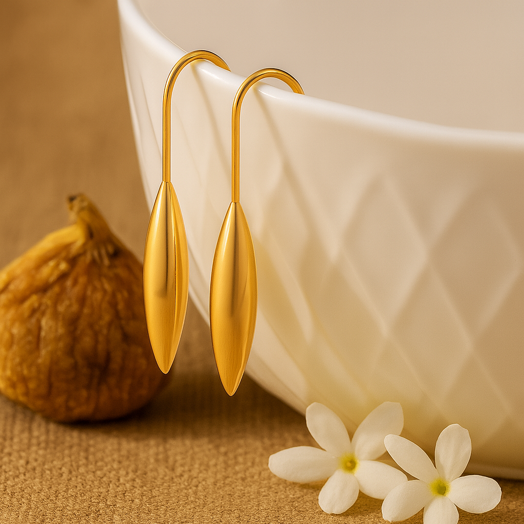 Willow Arc Earrings and Cascade of Love pendant set