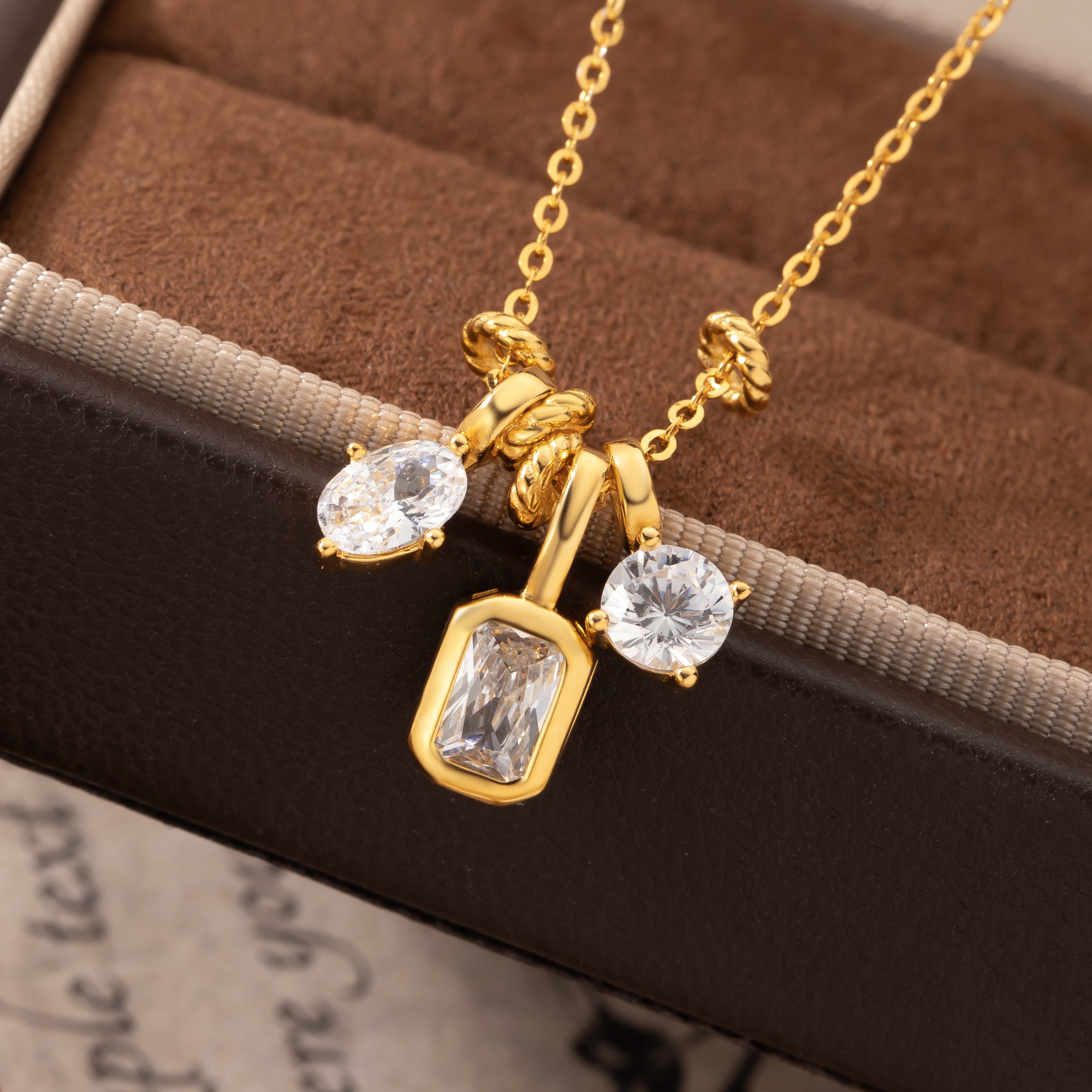 Trinity Sparkle  Necklace