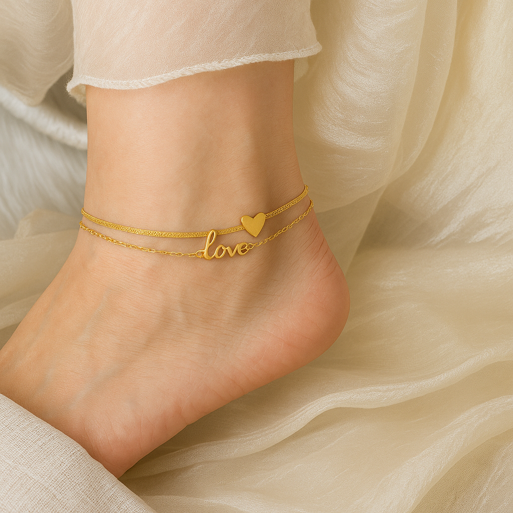 Eternal Love Charm Anklet