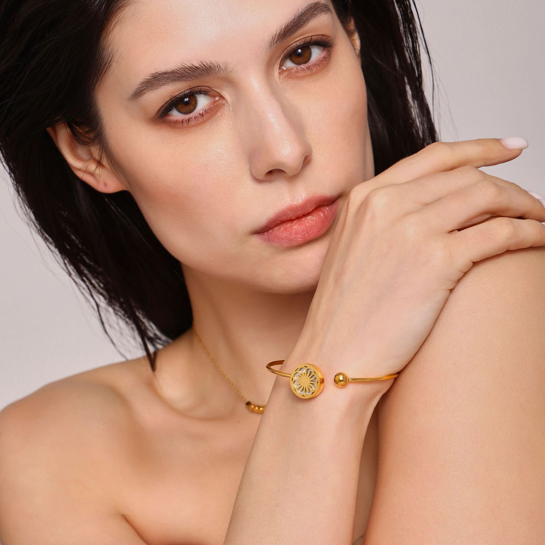 Golden Orbit Charm Bracelet