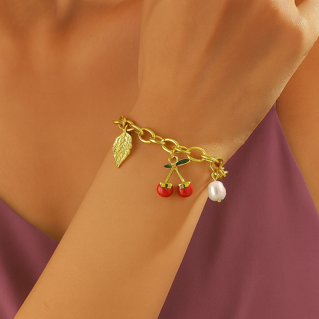Cherry Whimsy Charm Chain